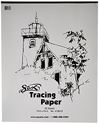 Sax Tracing Paper Pad - 19 x 24 inches - 50 Sheets per Pad - White