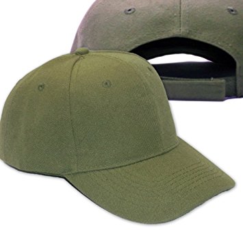 Plain Baseball Cap Blank Hat Solid Color Velcro Adjustable