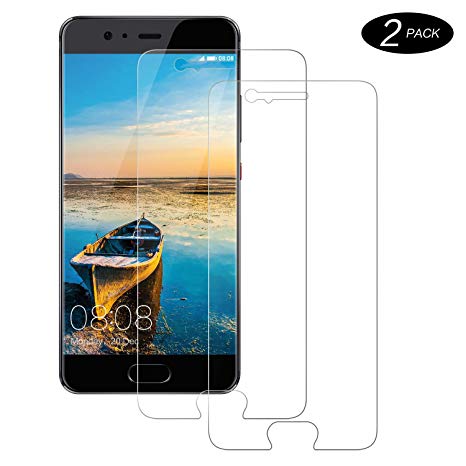 CNXUS Screen Protector For Huawei P10[2 Pack] Huawei P10 Tempered Glass, 9H Hardness, HD 3D Touch, Anti-Scratch, Anti-Fingerprint, Crystal Clear Bubble Free