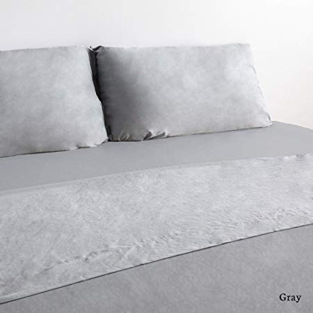 Coop Home Goods - Solstice Luxury Sheet Set - All Season - Hypoallergenic - Oeko-TEX Certified – Twin – Gray