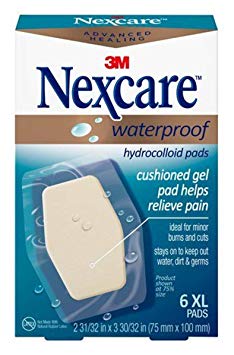 Nexcare Advanced Healing Waterproof Hydrocolloid Pads, 6 XL Pads (Pack of 4)