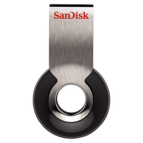 SanDisk Cruzer Orbit Rotating 8GB USB Pen Drive (Black/Chrome)