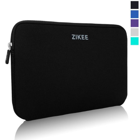 Zikee Laptop Sleeve Case Bag 15 15.4 15.6 inch Neoprene Water resistant Notebook Computer Briefcase Carrying Cover, Acer Aspire E&Chromebook/Asus Zenbook pro/Dell Inspiron/HP Pavilion/Lenovo Premium