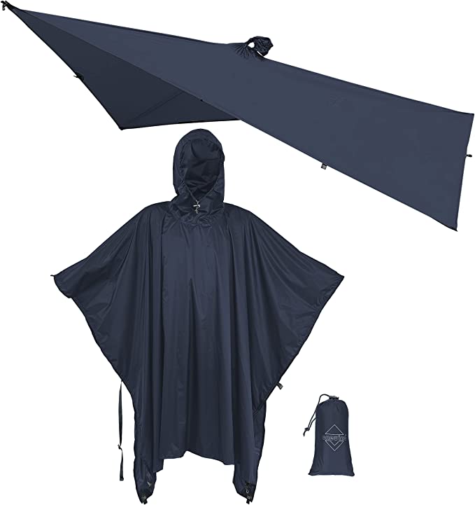 onewind Ultralight Silnylon Poncho Tarp Shelter Rain Jacket with Hood