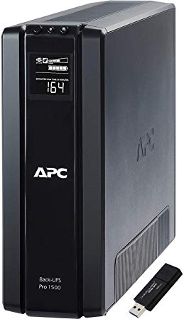 APC UPS Battery Backup & Surge Protector with AVR, 1500VA, APC Back-UPS Pro (BR1500G) Bundle Including a Kingston 16GB DataTraveler