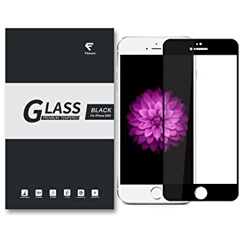 [2.5D Touch] Filmore for iPhone 7 6S 6 Screen Protector, Full Screen Tempered Glass Film, Fully Coverage,Edge-to-Edge Protective Screen Shield,Guard for Apple iPhone(1 Pack) (for iPhone 6/6S Black)