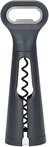 Joseph Joseph BarStar 3-in-1 Corkscrew, Bottle opener & foil cutter, Space Saving design, Gray