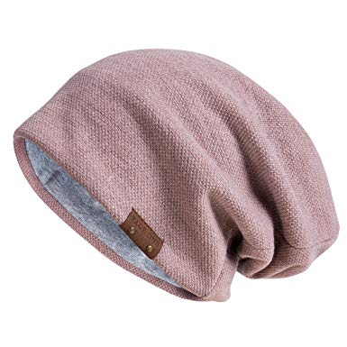 PAGE ONE Mens Slouchy Beanie Winter Warm Comfortable Cozy Skull Cap Chunky Baggy Oversized Hat