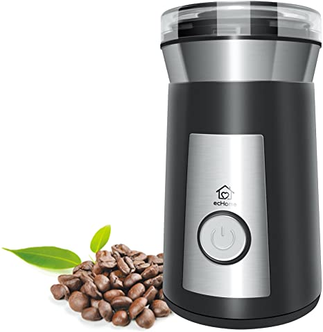 ecHome 200W Electric Coffee Grinder & Nut & Spice Blender (Black)