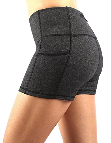 EAST HONG Womens Yoga Shorts Running Shorts Have Pockets