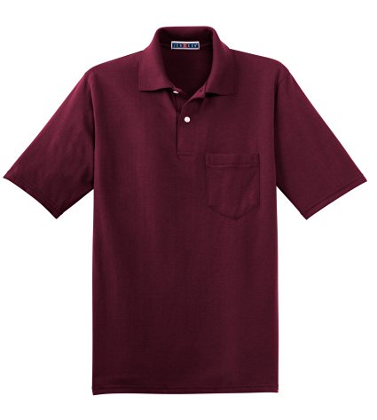Jerzees 5.6 oz., 50/50 Jersey Pocket Polo Shirt with SpotShield