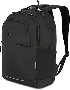 SwissGear Orientation Laptop Backpack, Black, 17”x12”x7”