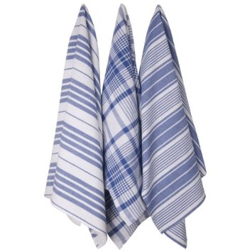 Now Designs Jumbo Pure Kitchen Towel Set of 3, Royal Blue