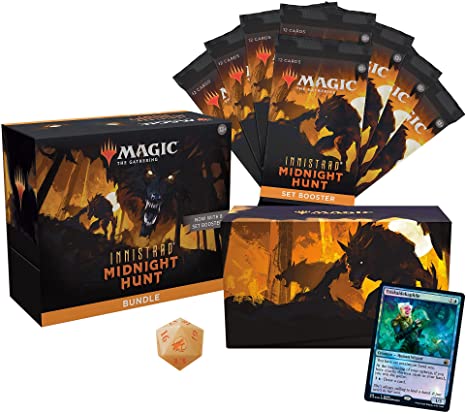 Magic: The Gathering Innistrad: Midnight Hunt Bundle | 8 Set Boosters   Accessories