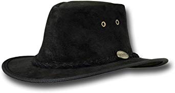 Barmah Hats Adventurer Fedora Leather Hat - 1095BL / 1095HI / 1095RB / 1095LM