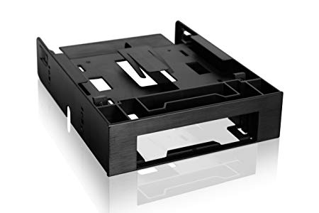 Icy Dock FLEX-FIT Trio 3.5-5.25 inch Front Bay Conversion Kit with Additional 2x 2.5 inch HDD/SSD Bay