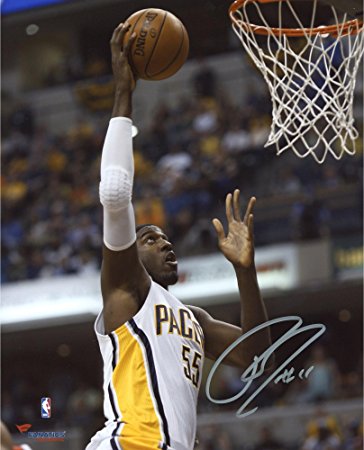 Roy Hibbert Indiana Pacers Autographed 8" x 10" Close Up Dunk Photograph - Fanatics Authentic Certified