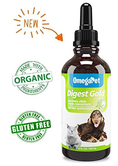 Digestive Enzymes for Dogs and Cats - Liquid Dog Diarrhea Treatment - Organic Consitpation Relief for Dogs - Diarrhea Medicine for Dogs