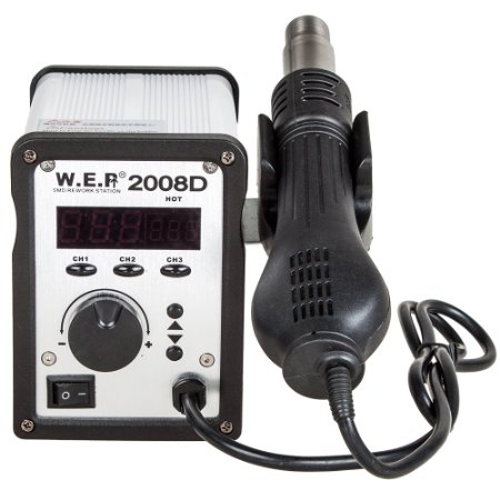 WEP 858D 110V Hot Air Rework Soldering Station Suitable For SMD SOIC CHIP QFP PLCC BGA