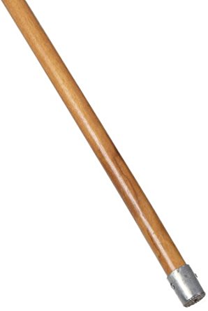 Rubbermaid Commercial Products FGH316000000 Wet Mop Handle, Bolt-On, Hardwood with Metal Cap, 60" (Pack of 12)