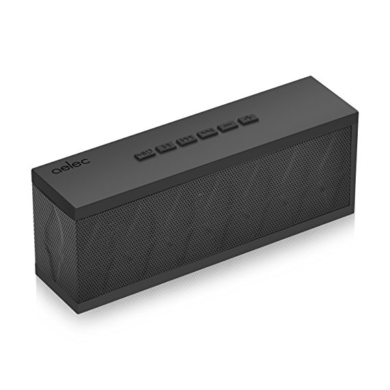 Bluetooth Speakers, AELEC SoundTorch Bluetooth 4.0 Portable Wireless speakers, Output Power with Enhanced Bass, build in Micro for handfree phone,and Waterresistant for Indoors&Outdoors (Black)