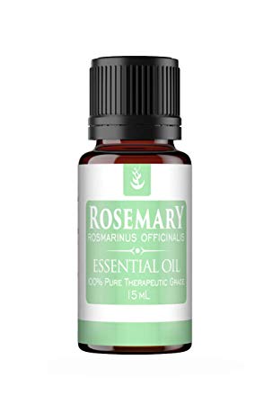 Pure Organic Ingredients Rosemary Essential Oil (15 ml), Convenient Dropper Cap Bottle, Food Safe, All-Natural, No Fillers, Adds Flavor, Reduces Fatigue, Supports Digestion & Respiratory Function