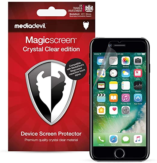 MediaDevil Screen Protector for iPhone SE (2020), iPhone 8 and iPhone 7 - Ultra-Tough, Glass-Free Edition (2-Pack)