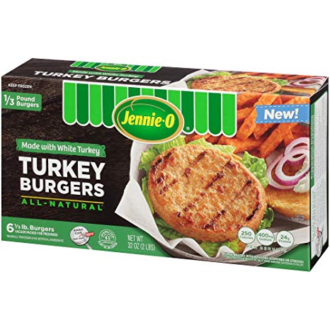 Jennie-O All White Turkey Burgers, 32 Ounce