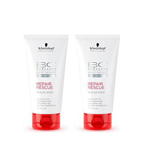 Schwarzkopf BC Bonacure Repair Rescue Sealed Ends 2.6 oz Pack Of Two