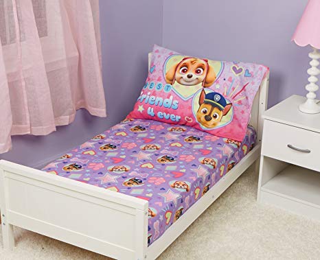 Paw Patrol Skye Toddler Bed Sheet and Pillowcase Set