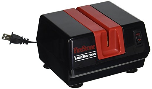 Mcgowan Firestone Electric Sharpener, Black/Red