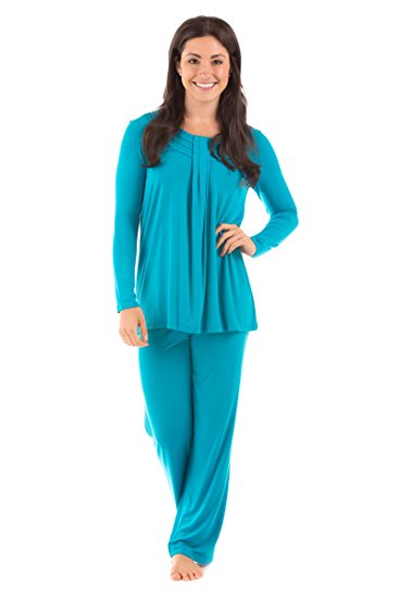 Texere Women's Long Sleeve Pajama Set - Stylish Cozy Pajamas for Her WB9996