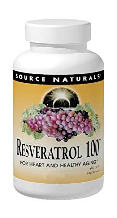 SOURCE NATURALS Resveratrol 100 Mg Vegetable Capsule, 30 Count