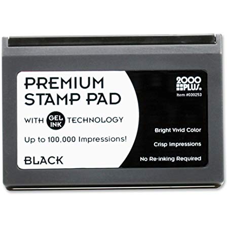 COSCO 2000 Plus Replacement Ink Pad, Black, 1/EA (030253)