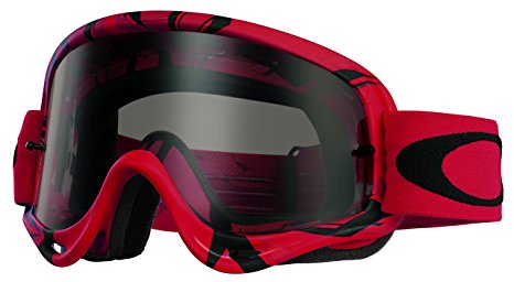 Oakley O-Frame MX Intimidator Goggles (Red/Black Frame/Dark Grey Lens)