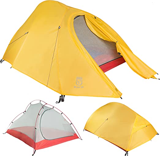 Paria Outdoor Products Bryce Ultralight Tent and Footprint - Perfect for Backpacking, Kayaking, Camping and Bikepacking