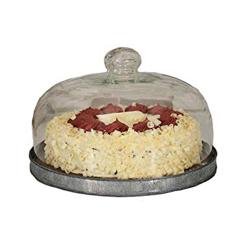 Vintage Style Dessert Cloche with Base