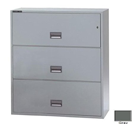 SentrySafe 3-Drawer Fireproof Key Lock Letter File Safe Finish: Gray