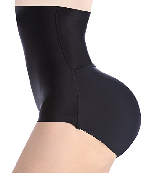 Pelisy Womens High Waist Butt Lifter Shapewear Tummy Control Padded Hip Enhancer Panties Underwear