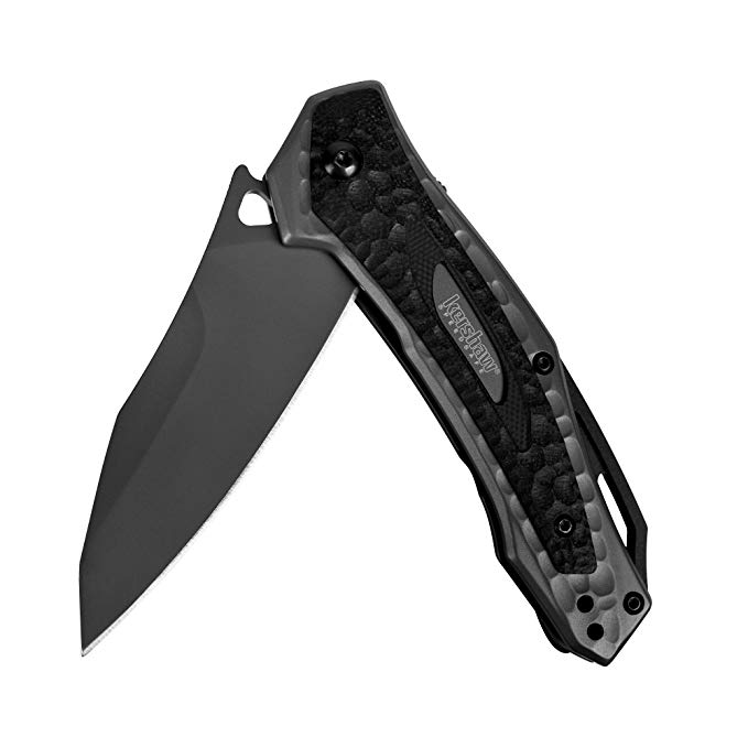 Kershaw Vedder Pocket Knife (2460) with 3.25 Inch Stainless Steel Blade and Enhanced Gripped Handle, Features SpeedSafe Opening, Reversible Pocket Clip, and Liner Lock