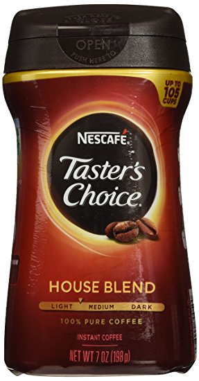 Nescafe Taster's Choice Instant House Blend Coffee, 7 Ounce Canister