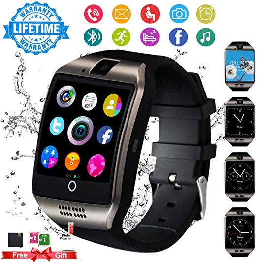 Smart Watch,Smartwatch for Android Phones, Smart Watches Touchscreen with Camera Bluetooth Watch Phone with SIM Card Slot Watch Cell Phone Compatible Android Samsung iOS Phone XS X8 10 11 Men Women
