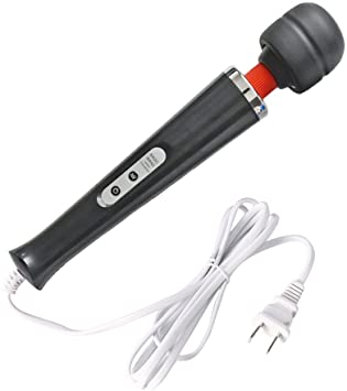 BKID Wand Massager Handheld with 10 Powerful Speeds, Muscle Relax Back Neck Electric Massage Body Deep Tissue for Muscle Aches and Sports Recovery (Black)