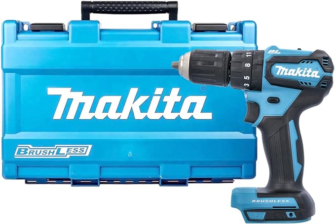 Makita DHP483Z 18v Black Brushless Compact Combi Hammer Drill Bare & Tool Case