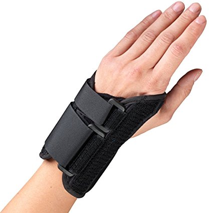 OTC Wrist Splint, 6-Inch Petite or Youth Size, Lightweight Breathable, X-Small (Left Hand)