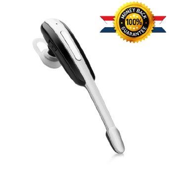 Bluetooth Headset Levin Hand-free On Ear Bluetooth Headphone Compatible with iPhone Android and Other Bluetooth DevicesBLACK HM100