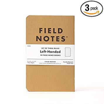 Field Notes - Left-Handed 3-Pack - Ruled Paper - 3.5" x 5.5"