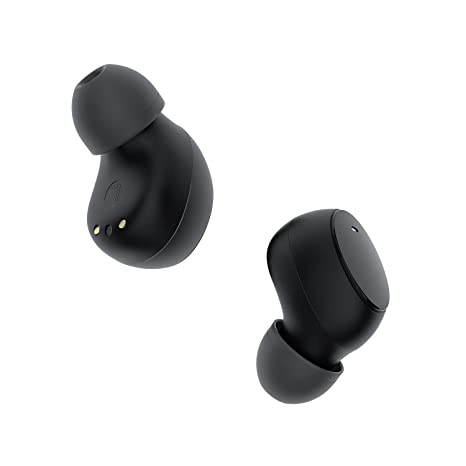 Amazon Basics Truly Wireless Earbuds with Built-in Mic, Touch Control, IPX5 Water Resistant, Bluetooth 5.3, Up to 25 Hours Playtime and Fast Charging (Black)