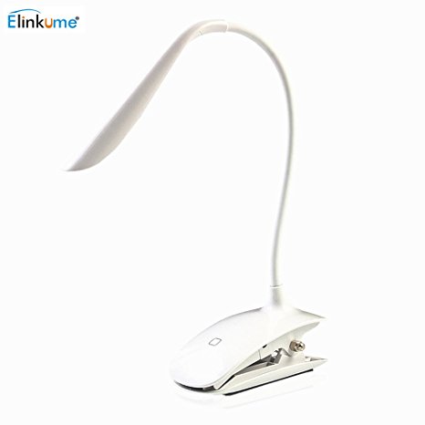MUMENG LED Table Lamp Dimmable USB Rechargeable with Touch Sensor Switch Lamp Light Flexible Clip on 14 LEDs Bedside Book Reading Lamp for Bed