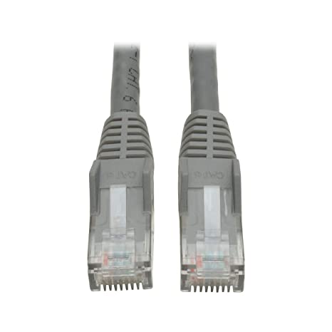 Tripp Lite Cat6 Gigabit Snagless Molded Patch Cable (RJ45 M/M) - Gray, 25-ft.(N201-025-GY)